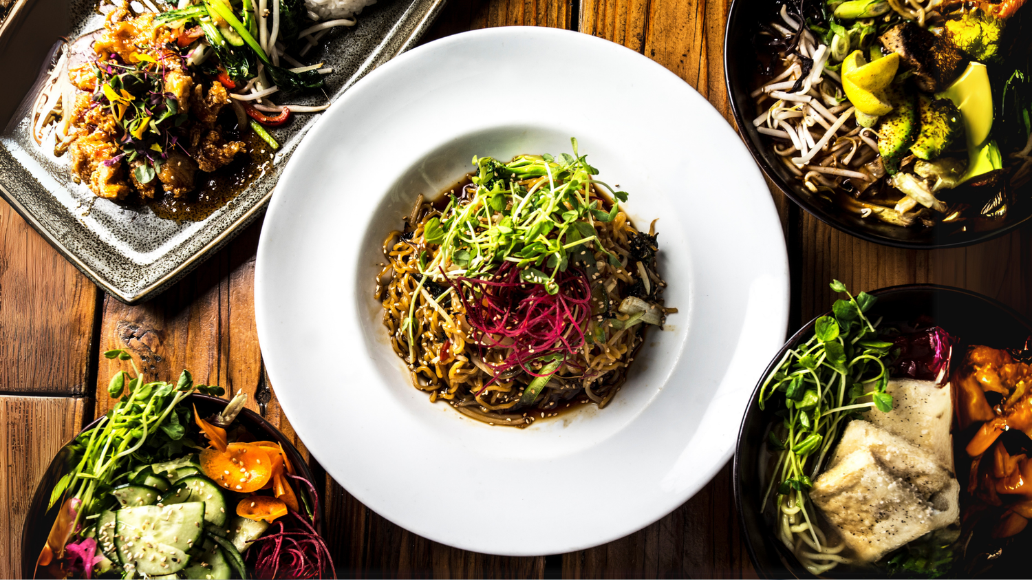 Wunderschone Restaurant Mit Vegetarischen Gerichten Ebenbild