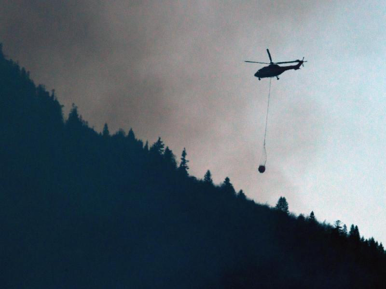 Waldbrand am Jochberg | © Peter Kneffel