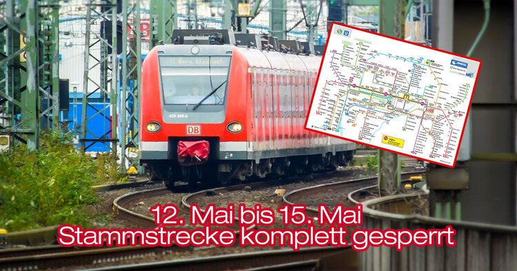 alle Infos zur Sperrung der Stammstrecke vom 12. bis 15. Mai