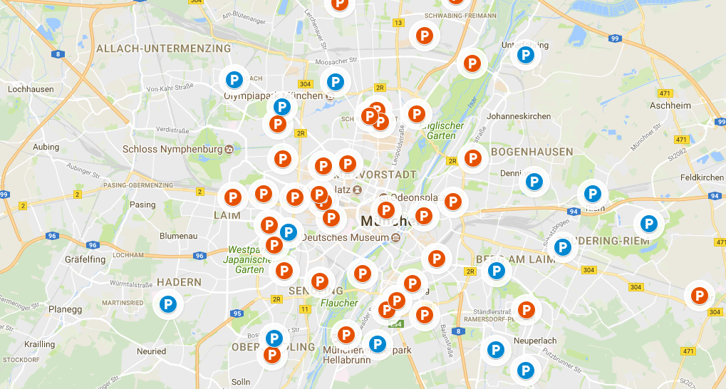 Kostenlose Parkplaetze in Muenchen und der Region